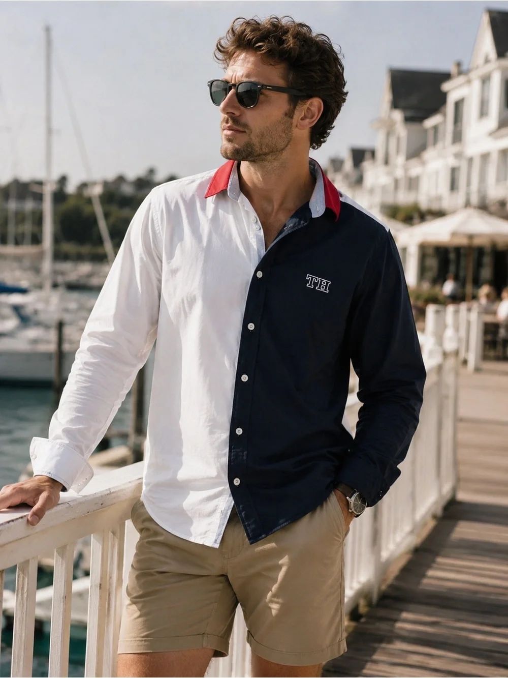 Tommy Hilfiger Colorblock Button-Up Shirt – Men’s XL – NWT